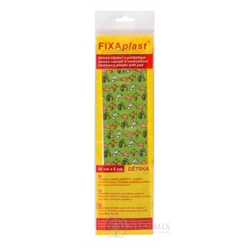 FIXAplast Detská náplasť nedelená s vankúšikom 50 cm x 6 cm 1x1 ks obrázok