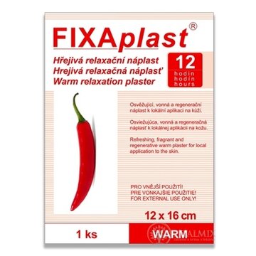 FIXAplast WARM Hrejivá relaxačná náplasť 12x16 cm, 1x1 ks obrázok