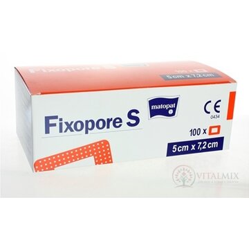 Fixopore S 5cm x 7,2cm, sterilná náplasť s absorpčným vankúšikom, 1x100 ks obrázok