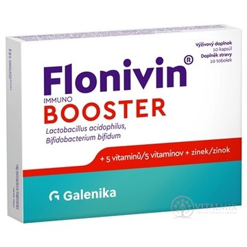 Flonivin IMMUNO BOOSTER cps (prospešné baktérie + 5 vitamínov + zinok) 1x10 ks obrázok