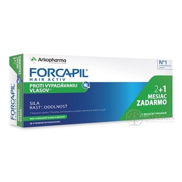 FORCAPIL HAIR ACTIV tbl 60+30 (2+1 mesiac zadarmo) (inov. 2022) 1x90 ks obrázok