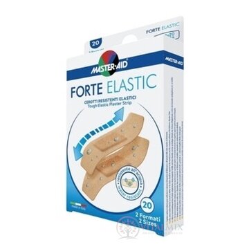 FORTE ELASTIC Náplasť elastická vodeodolná, 2 veľkosti (78x20 mm, 78x26 mm) 1x20 ks obrázok