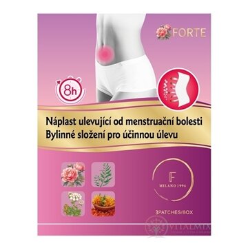 FORTE Náplasť uľavujúca od menštruačnej bolesti bylinné zloženie 1x3 ks obrázok