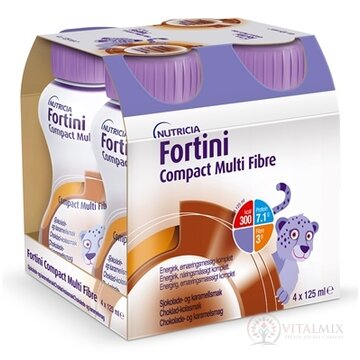 Fortini Compact Multi Fibre s príchuťou čokoláda-karamel 4x125 ml obrázok