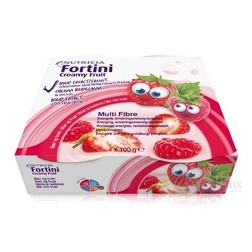 Fortini Creamy Fruit Multi Fibre príchuť červené ovocie (inov.2025) 4x100 g obrázok