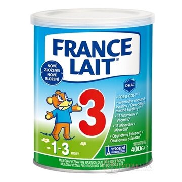 FRANCE LAIT 3 mliečna výživa (1-3 roky) (inov.zloženie 2021) 1x400 g obrázok