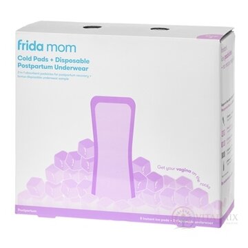 Frida Mom Chladiace absorpčné Ice Maxi vložky vložky 8 ks + popôrodné jednorazové nohavičky 2 ks, 1x1 set obrázok