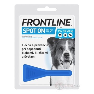 FRONTLINE Spot-on pre psy M sol (na kožu, pipeta, psy 10-20 kg) 1x1,34 ml obrázok