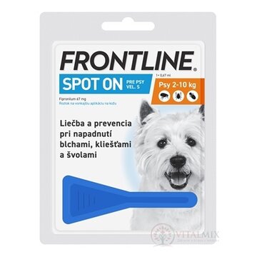 FRONTLINE Spot-on pre psy S sol (na kožu, pipeta, psy 2-10 kg) 1x0,67 ml obrázok