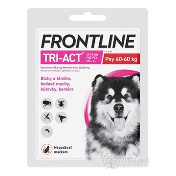 FRONTLINE TRI-ACT Spot-On pre psy XL sol (na kožu, psy 40-60 kg) 1x6 ml obrázok