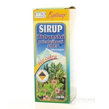 FYTO Tatranská priedušková zmes SIRUP bez cukru bylinný 1x100 ml obrázok