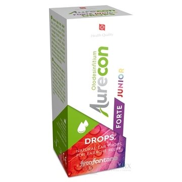 Fytofontana Aurecon DROPS FORTE JUNIOR ušné kvapky s obsahom rastlinných extraktov 1x10 ml obrázok