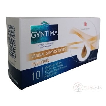 Fytofontana GYNTIMA Hyaluronic Vaginálne čapíky (inov.2020) 1x10 ks obrázok