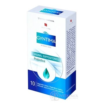 fytofontana GYNTIMA Probiotica vaginálne čapíky (inov.2025) 1x10 ks obrázok