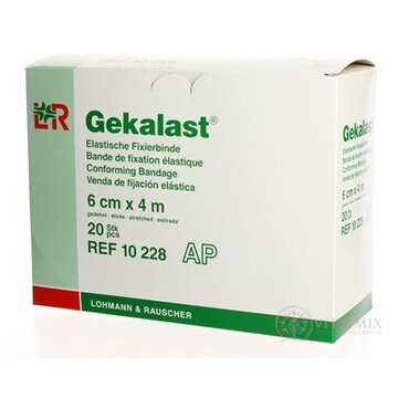 GEKALAST HYDROF. ELAST. FIXAČNÝ OBVAZ 6cmx4m 1x20 ks obrázok