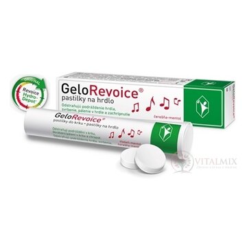 GeloRevoice pastilky na hrdlo, čerešňa mentol (inov. 2019) 1x20 ks obrázok