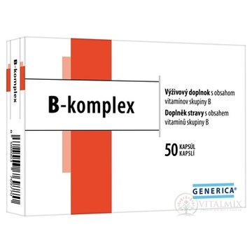 GENERICA B-komplex cps 1x50 ks obrázok