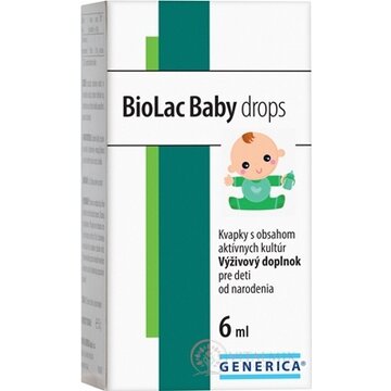 GENERICA BioLac Baby drops kvapky (pre deti od narodenia) 1x6 ml obrázok