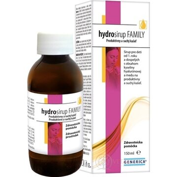 GENERICA hydrosirup FAMILY na produktívny a suchý kašeľ 1x150 ml obrázok
