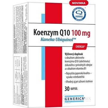 GENERICA Koenzym Q10 100 mg Kaneka Ubiquinol cps 1x30 ks obrázok
