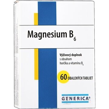 GENERICA Magnesium B6 tbl 1x60 ks obrázok