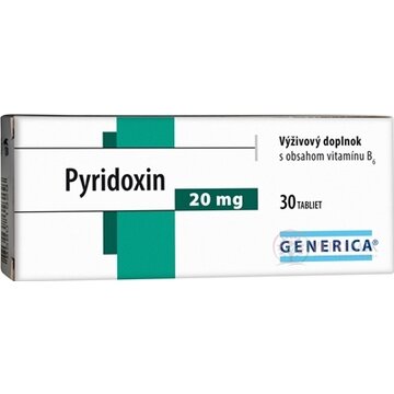 GENERICA Pyridoxin tbl 1x30 ks obrázok