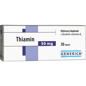 GENERICA Thiamin 50 mg tbl 1x30 ks obrázok