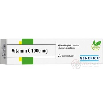 GENERICA Vitamin C 1000 mg tbl eff 1x20 ks obrázok