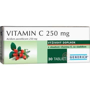GENERICA Vitamin C 250 mg tbl 1x30 ks obrázok