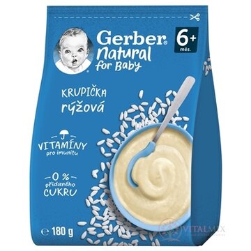 Gerber Natural Ryžová KRUPIČKA (od ukonč. 6.mesiaca) 1x180 g obrázok