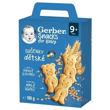 Gerber Snacks for Baby Detské SUŠIENKY (od ukonč. 9. mesiaca) 1x180 g obrázok