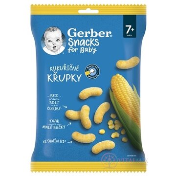 Gerber Snacks Kukuričné CHRUMKY (od ukonč. 7. mesiaca) 1x28 g obrázok