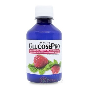 GlucosePro 75 g- FH nápoj pre glukózový tolerančný test, malina 1x250 ml obrázok