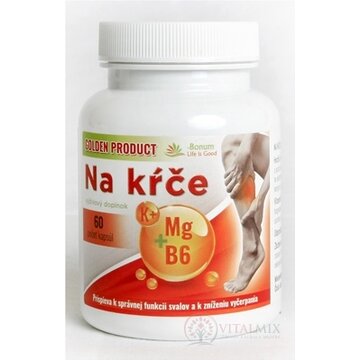 GOLDEN PRODUCT Na kŕče cps (Magnézium + B6 + Draslík) 1x60 ks obrázok