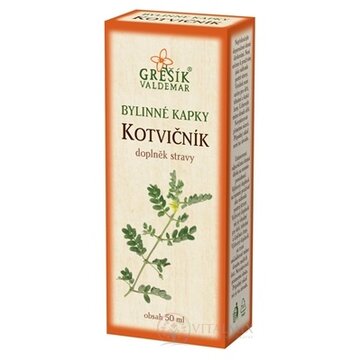 GREŠÍK BYLINNÉ KVAPKY KOTVIČNÍK 1x50 ml obrázok