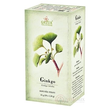 GREŠÍK GINKO bylinný čaj v nálevových vreckách 30x1,5 g (45 g) obrázok