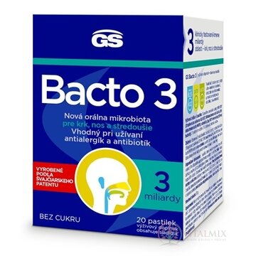 GS Bacto 3 pastilky 1x20 ks obrázok