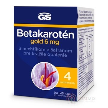 GS Betakarotén gold 6 mg cps s nechtíkom a šafranom 90+45 (135 ks) obrázok