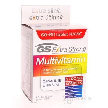 GS Extra Strong Multivitamín 2017 tbl 60+60 navyše (120 ks) obrázok