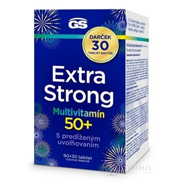 GS Extra Strong Multivitamín 50+, Darček tbl (inov.2025) 90+30 navyše (120 ks) obrázok