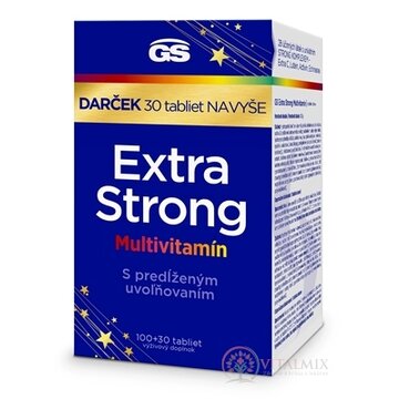 GS Extra Strong Multivitamín Darček tbl (inov.2024) 100+30 navyše (130 ks) obrázok