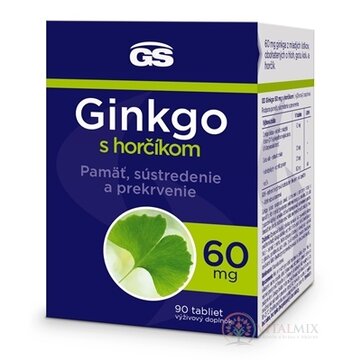 GS Ginkgo 60 mg s horčíkom tbl 1x90 ks obrázok