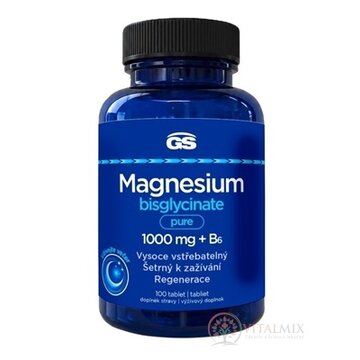 GS Magnesium bisglycinate pure 1000 mg + B6 tbl 1x100 ks obrázok
