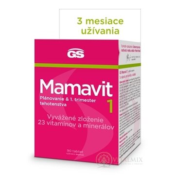 GS Mamavit 1, Plánovanie a 1. trimester tbl 1x90 ks obrázok