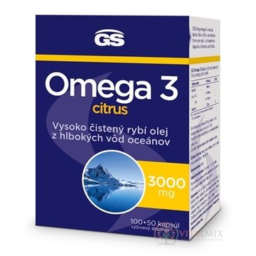 GS Omega 3 Citrus cps 100+50 (inov.2023) (150 ks) obrázok