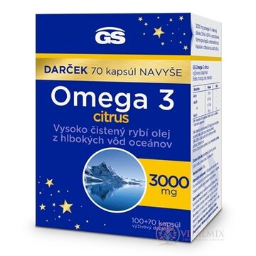 GS Omega 3 citrus darček 2023 cps 100+70 navyše (170 ks) obrázok