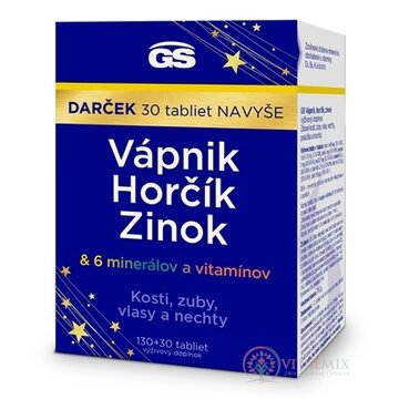 GS Vápnik, Horčík, Zinok Darček tbl (inov.2024) 130+30 navyše (160 ks) obrázok