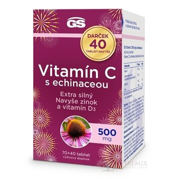 GS Vitamín C 500 mg s echinaceou Darček tbl 70+40 navyše (110 ks) obrázok