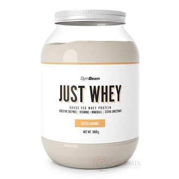 GymBeam Proteín Just Whey sušený srvátkový proteínový prášok, príchuť slaný karamel, 1x1000 g obrázok