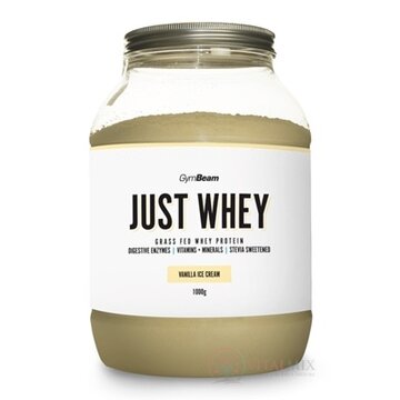 GymBeam Proteín Just Whey sušený srvátkový proteínový prášok, príchuť vanilková zmrzlina, 1x1000 g obrázok